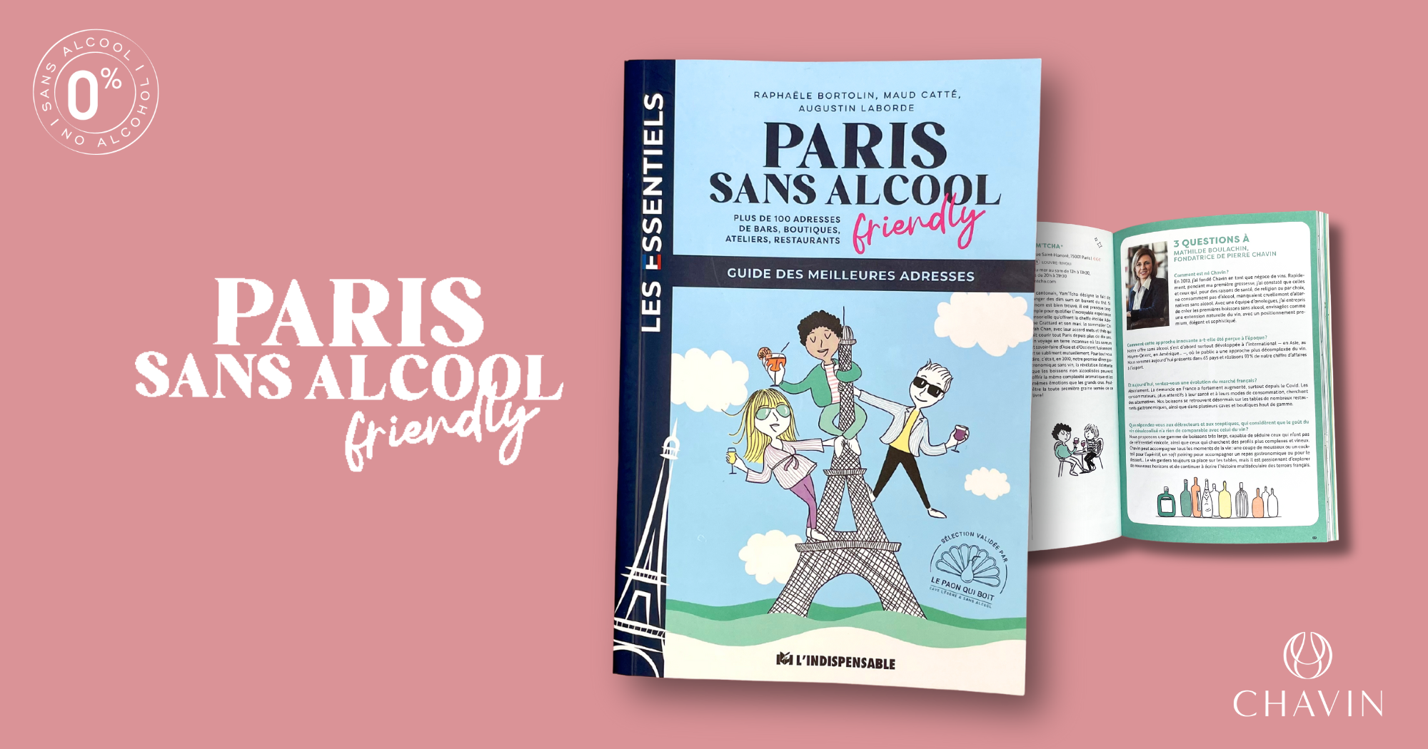 Chavin - Lancement du guide Paris sans alcool : Chavin à l&rsquo;honneur !