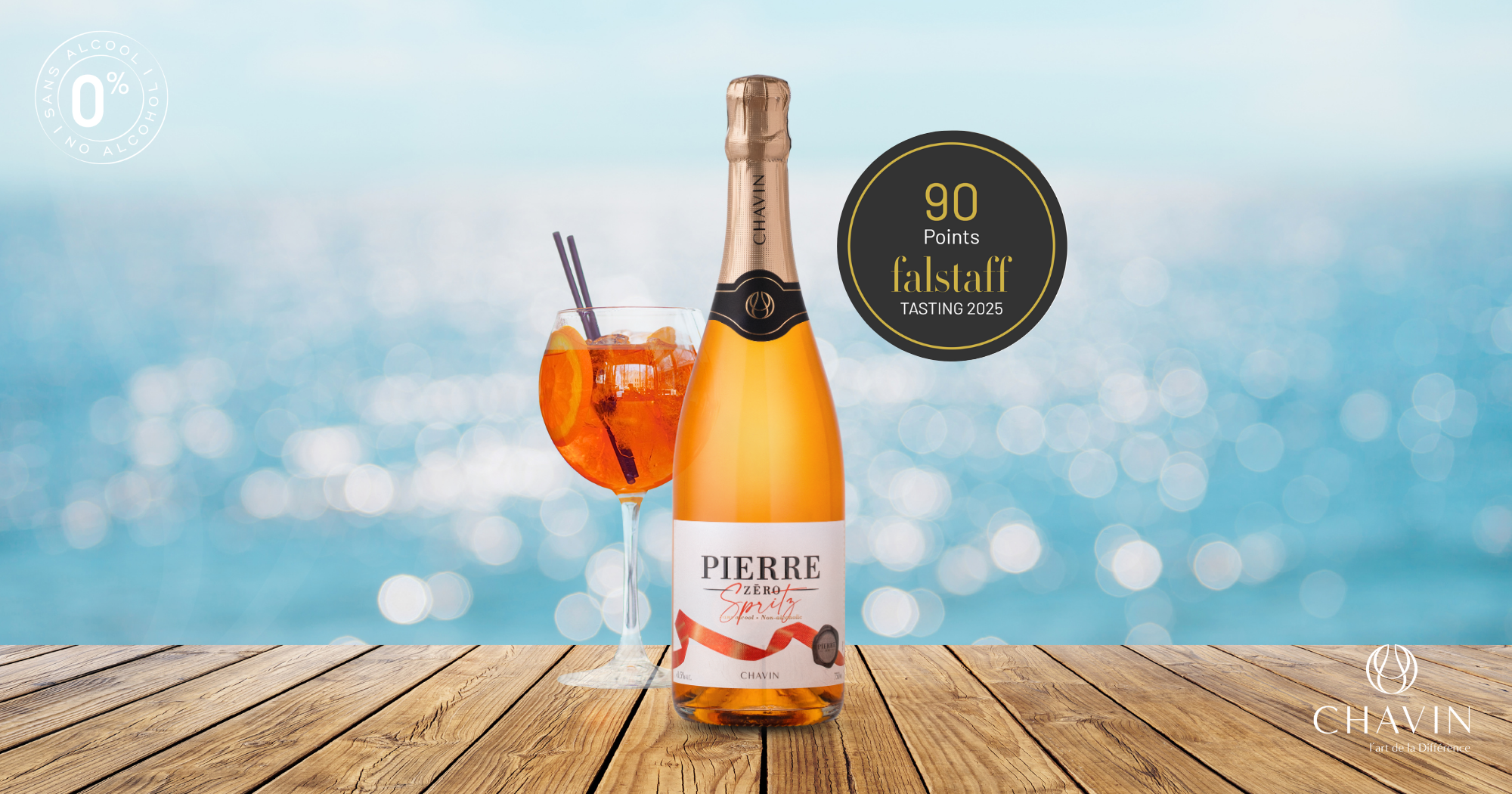 Chavin - Pierre Zéro Spritz distingué par Falstaff avec 90 points