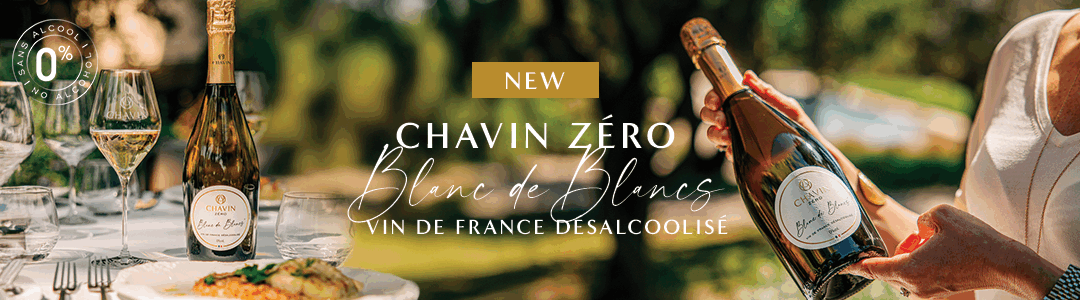 Nouveauté de mai : Chavin Zéro Vin De France Blanc de Blancs désalcoolisé