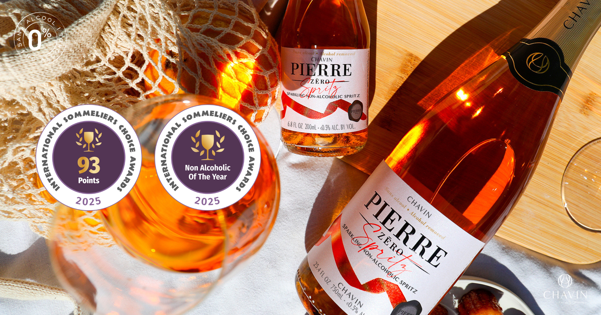 Chavin - Pierre Zéro Spritz Crowned “Non-Alcoholic of the Year” at the 2025 Sommeliers Choice Awards