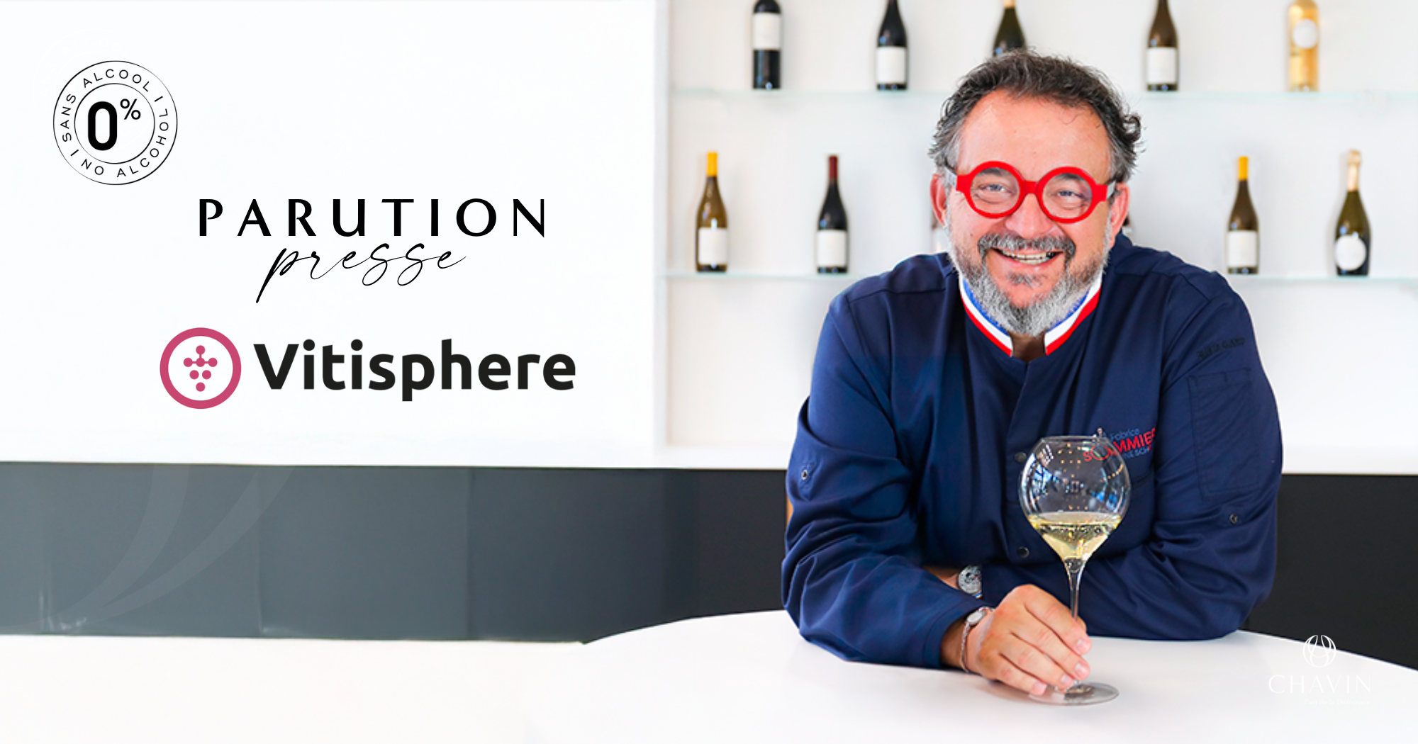 Chavin - Parution presse : Chavin et Fabrice Sommier dans Vitisphere