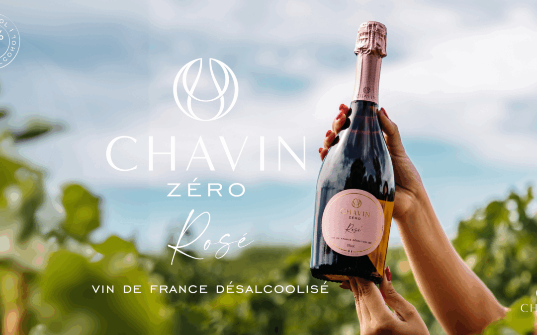La Maison Chavin dévoile Chavin Zéro Vin De France Rosé effervescent désalcoolisé