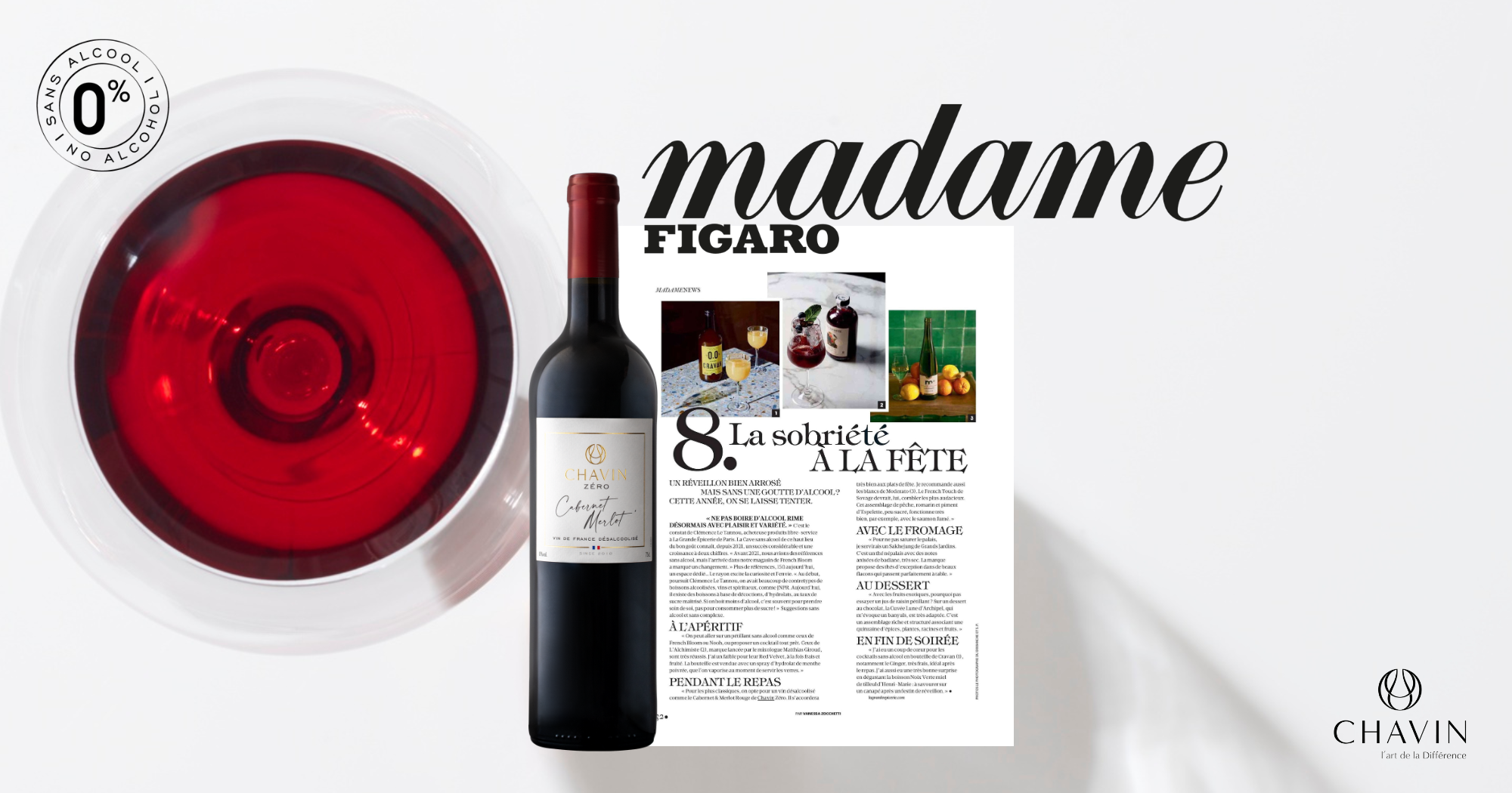 Chavin - Réveillon sans alcool : la sobriété chic au cœur des fêtes