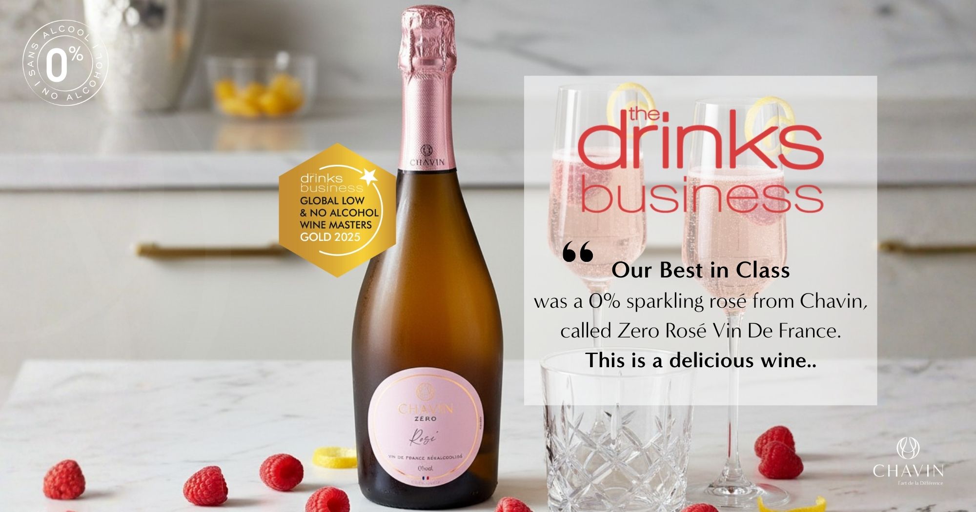Chavin - Chavin Zéro Rosé distingué « Or / Best in Class »
